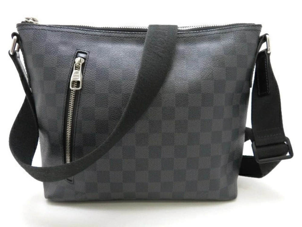 LOUIS VUITTON Mick Shoulder Bag Damier Graphite Black